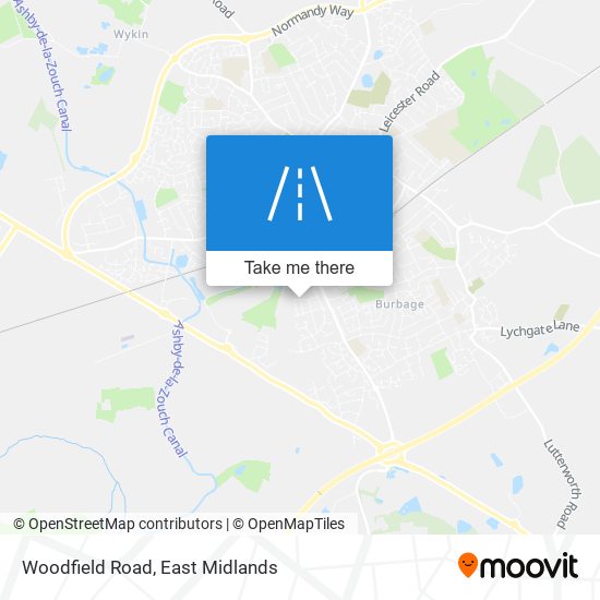 Woodfield Road map