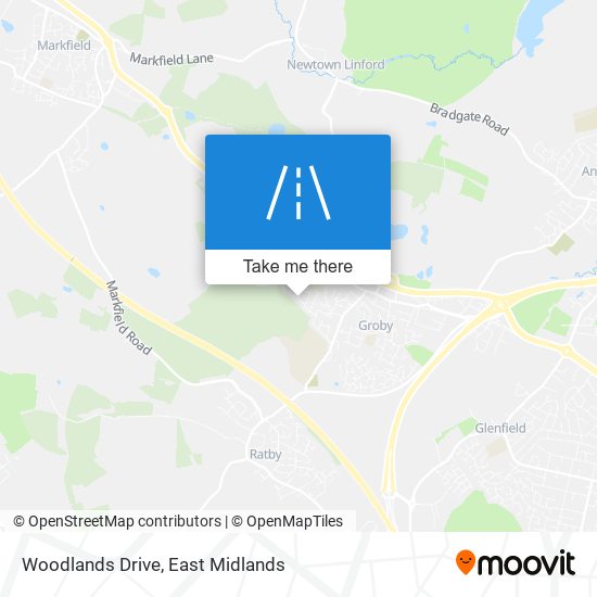 Woodlands Drive map