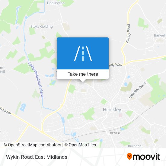 Wykin Road map