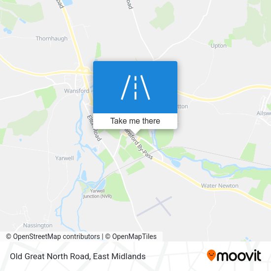 Old Great North Road map