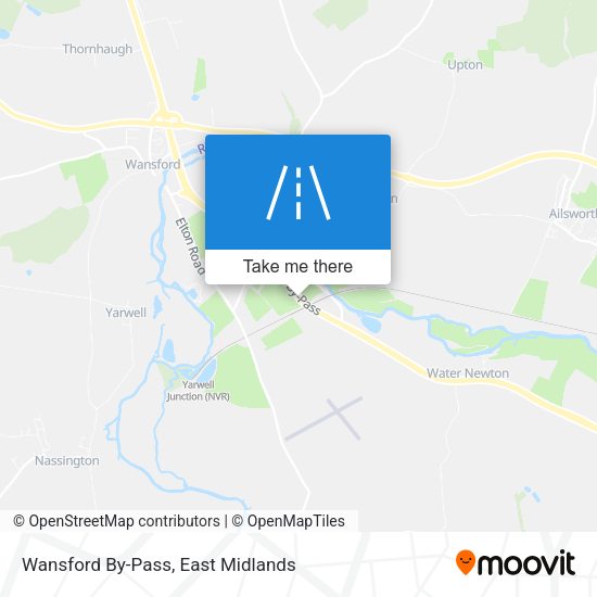 Wansford By-Pass map