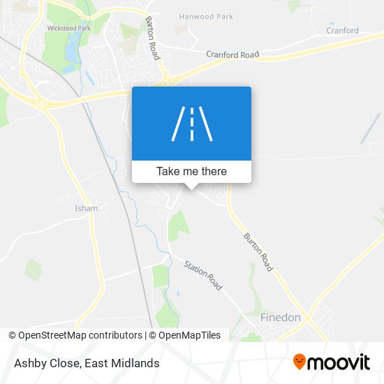 Ashby Close map