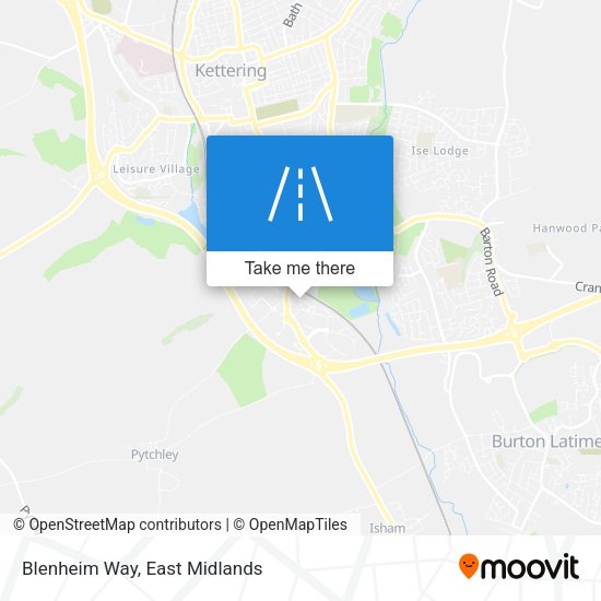 Blenheim Way map