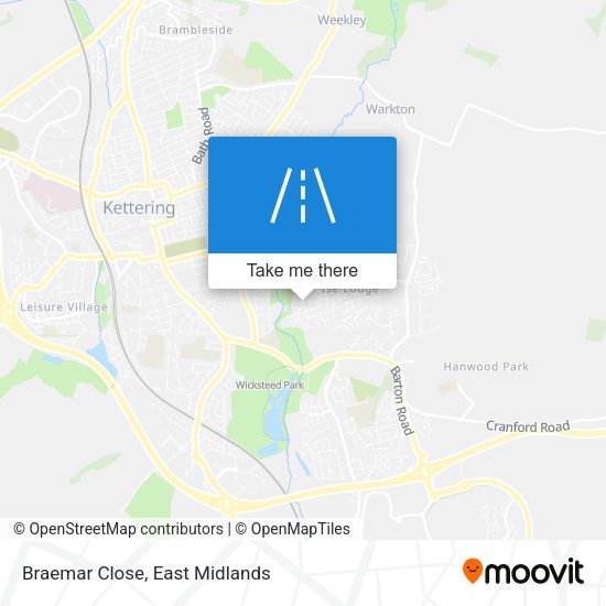 Braemar Close map