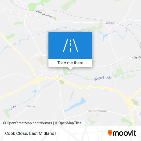 Cook Close map