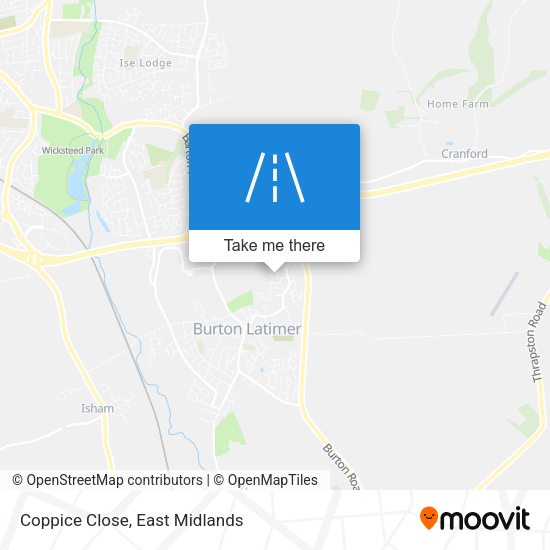 Coppice Close map
