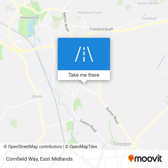 Cornfield Way map