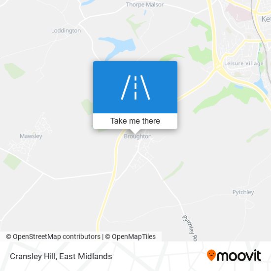 Cransley Hill map