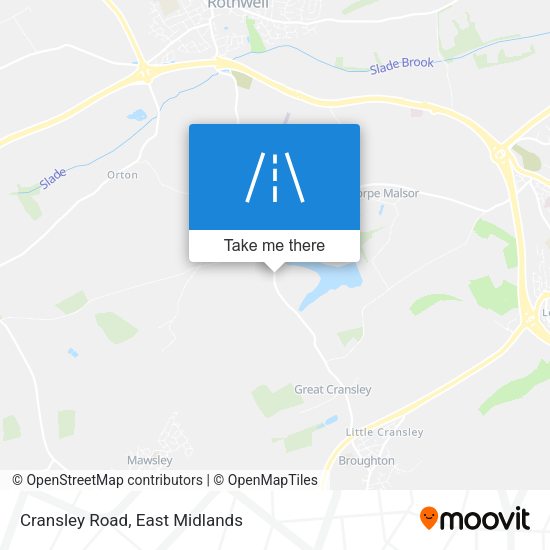 Cransley Road map