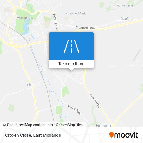 Croxen Close map
