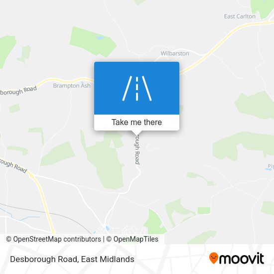 Desborough Road map