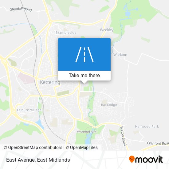 East Avenue map