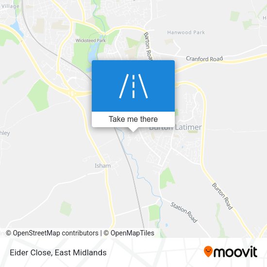 Eider Close map