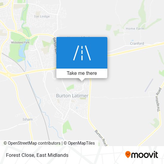 Forest Close map