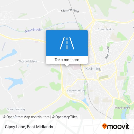 Gipsy Lane map