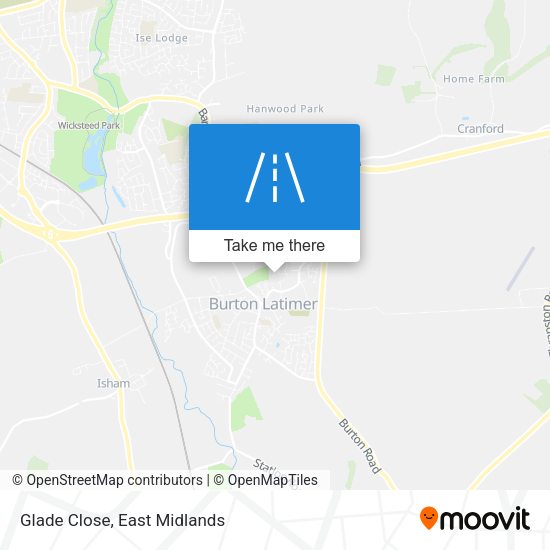 Glade Close map