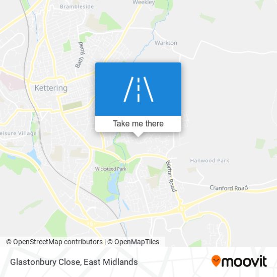 Glastonbury Close map