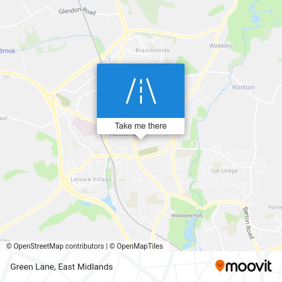 Green Lane map
