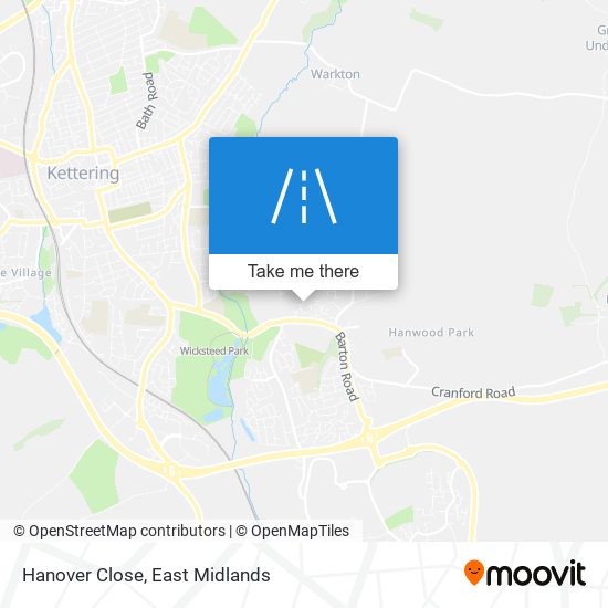 Hanover Close map