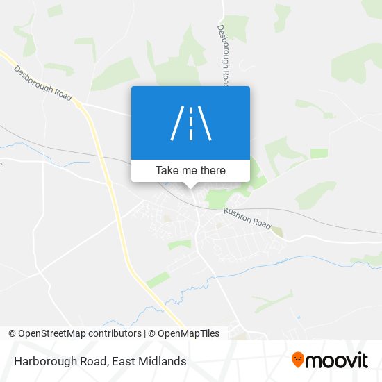 Harborough Road map