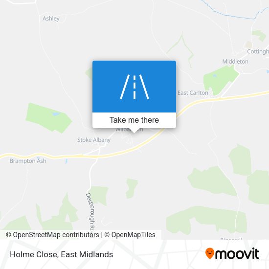 Holme Close map