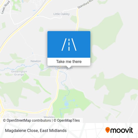 Magdalene Close map