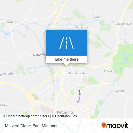 Malvern Close map