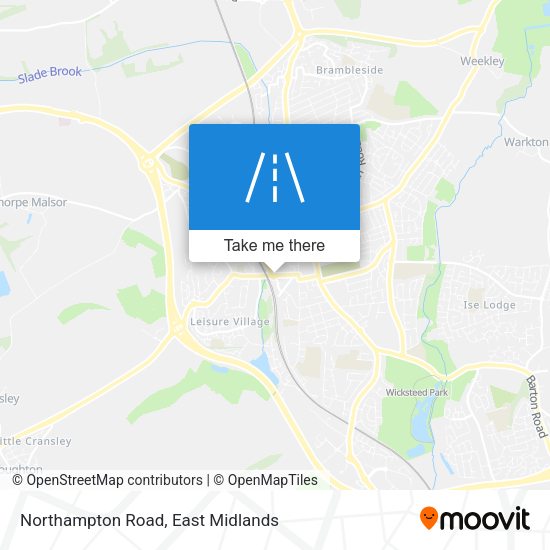 Northampton Road map