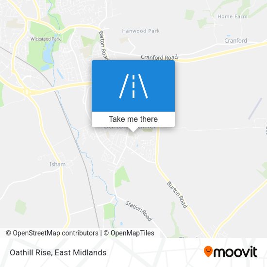 Oathill Rise map
