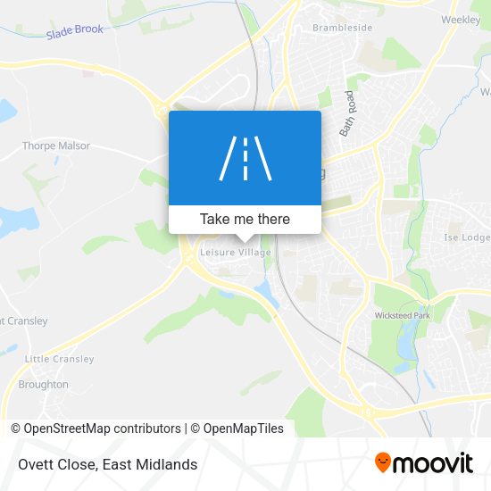 Ovett Close map