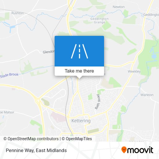 Pennine Way map