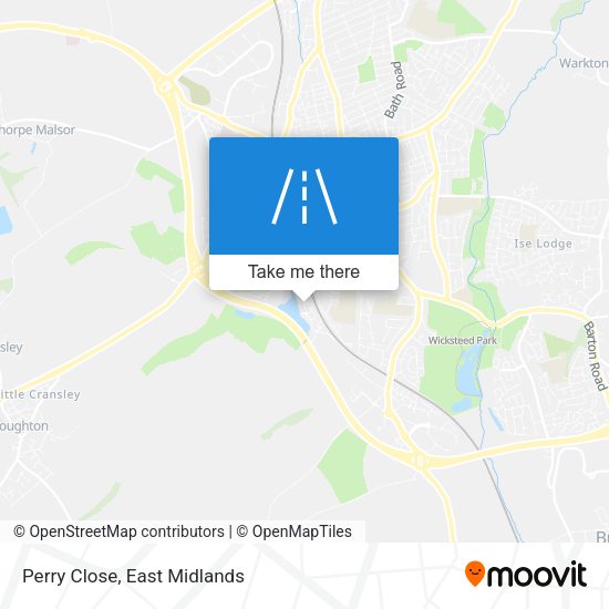 Perry Close map