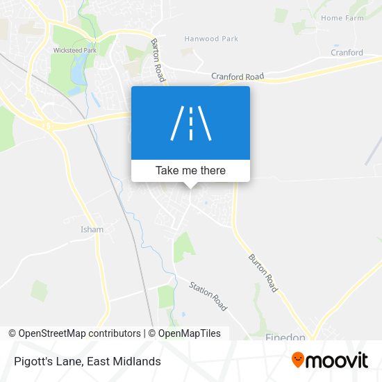 Pigott's Lane map