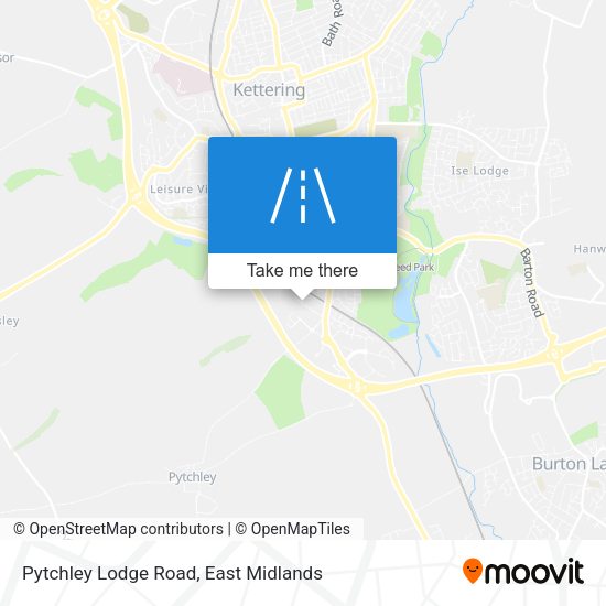 Pytchley Lodge Road map