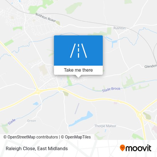 Raleigh Close map