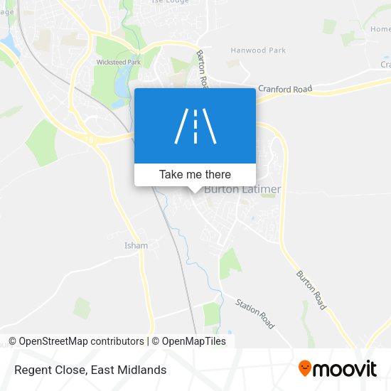 Regent Close map