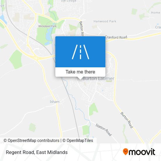 Regent Road map