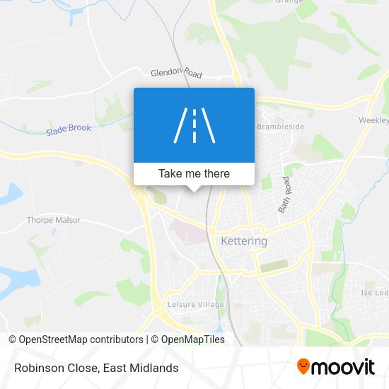 Robinson Close map
