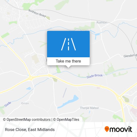 Rose Close map