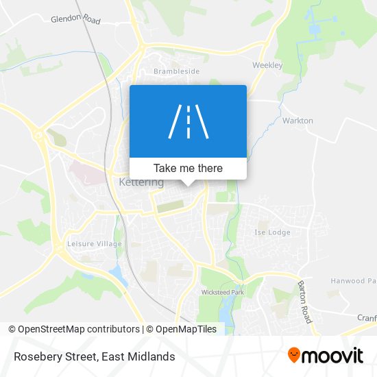 Rosebery Street map