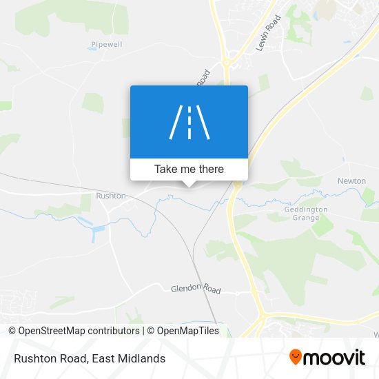 Rushton Road map