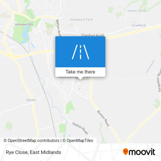 Rye Close map
