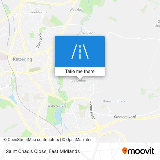 Saint Chad's Close map