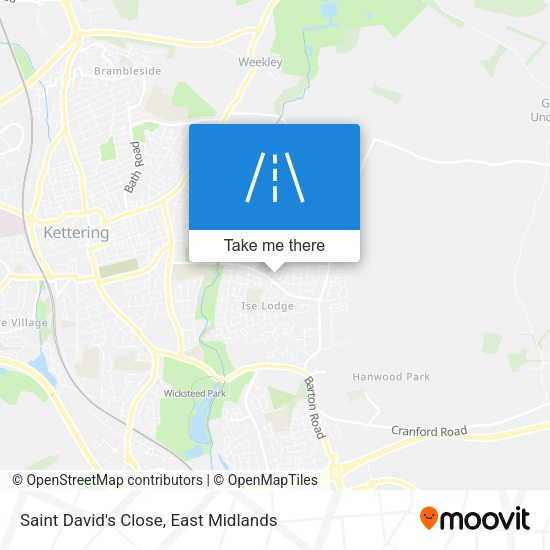 Saint David's Close map