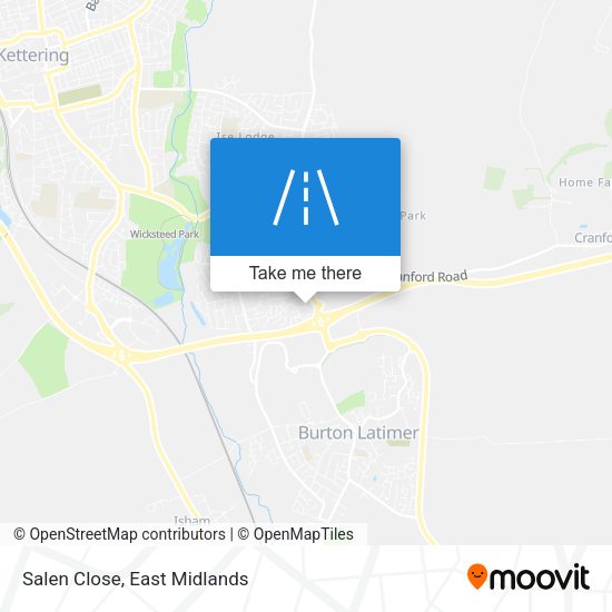 Salen Close map