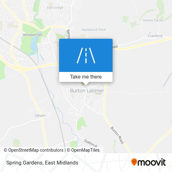 Spring Gardens map