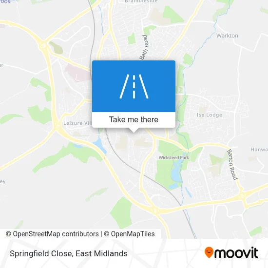 Springfield Close map