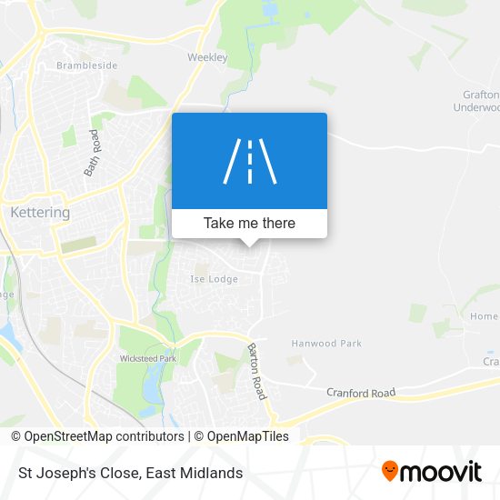 St Joseph's Close map