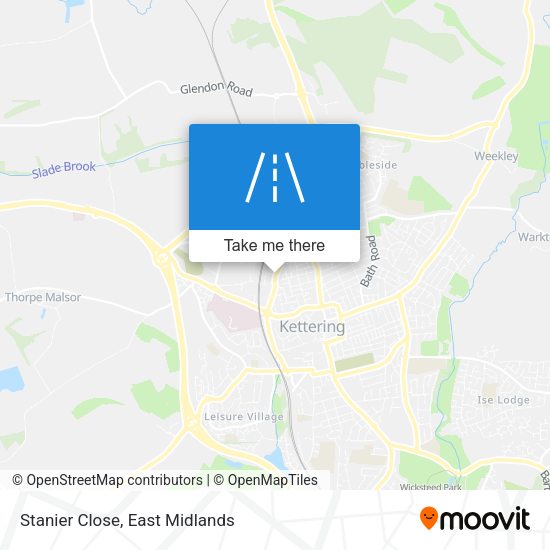 Stanier Close map