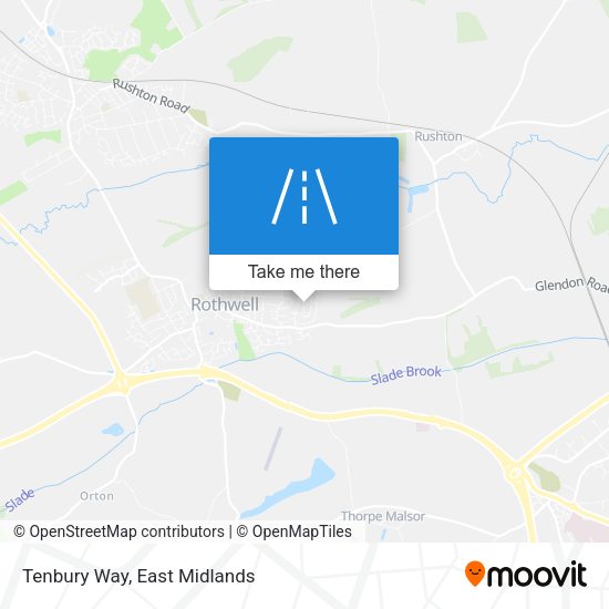Tenbury Way map